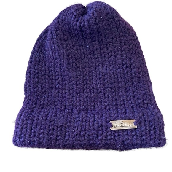 Infix Connection Accessories - Infix connection purple wool toque/ Artisan made(5)